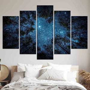 Arte en lienzo de cielo estrellado: decoración de pared con vista nocturna impresa, JUEGO DE 5 LIEÑOS SURTIDOS - Product Image 1