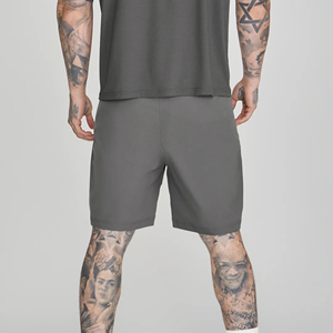 Pantalones cortos de jogging micro sólidos elásticos de alta calidad para hombre, ropa informal con cordón, logotipo impreso personalizado, cómodos, transpirables, de secado rápido - Product Image 5