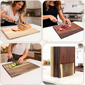Tablas <span class=keywords><strong>de</strong></span> <span class=keywords><strong>Cortar</strong></span> <span class=keywords><strong>de</strong></span> Madera <span class=keywords><strong>de</strong></span> Acacia al por Mayor, Tablas <span class=keywords><strong>de</strong></span> <span class=keywords><strong>Cortar</strong></span> Grandes <span class=keywords><strong>de</strong></span> Madera Maciza para Carne, Queso, Frutas y Verduras - Product Image 6