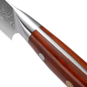 Venta al por mayor personalizado OEM ODM cubiertos fábrica cuchillos de cocina japonés Damasco afilado acero cocina Chef cuchillo con mango de madera - Product Image 5