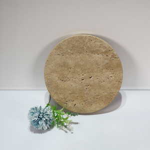 Premium Travertine Marble Wedding Cake Display Stand - Product Image 2