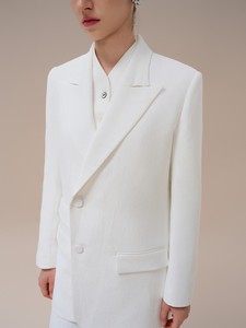 Blazers de estilo femenino para mujer, conjuntos de un solo pecho para mujer, chaqueta con muescas Jocelyn 0 Whiteant Vietnam, fabricante Original - Product Image 3
