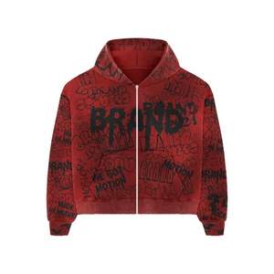 เสื้อฮู้ดดี้โอเวอร์ไซส์แบบยูนิเซ็กซ์ พิมพ์ลายดิจิทัลเนื้อผ้าหนา 180 กรัม รับทำโลโก้ตามสั่ง บริการ OEM กำลังเป็นที่นิยมในปี 2026 - Product Image 5