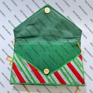 Embrague de Navidad rojo hecho a mano, monedero festivo único para vacaciones, cremallera, decoración de lentejuelas, 3 uds., accesorio para fiestas nocturnas - Product Image 2