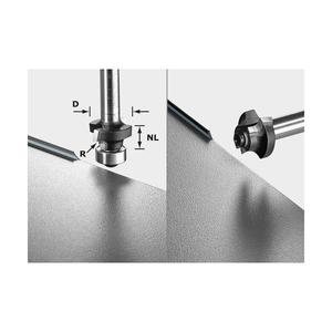 Fraise à chanfreiner Festool S8 HW R2 à pointe en carbure - Product Image 1