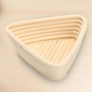 Handmade Eco Friendly 100% Natural Triangle Rattan Food Safe <b>Bread</b> Proofing <b>Basket</b> Banneton <b>Baskets</b> Dough Bowls - Product Image 2