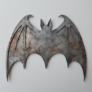 แผ่นเหล็กทำมือเครื่องประดับค้างคาวฮาโลวีนตกแต่งด้วยลวดลายศิลปะแบบชนบทเหมาะสำหรับผนังตกแต่งเทศกาลน่ากลัว - Product Image 1