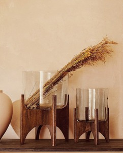 Candelabro de madera decorativo de alta calidad al mejor precio, candelabros de madera hechos a mano para sala de estar, vajilla, candelero - Product Image 5