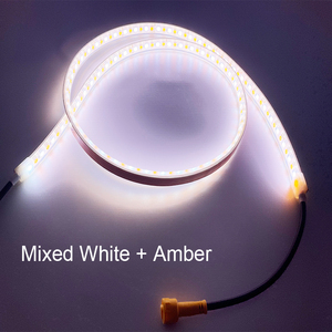 Nhà sản xuất DC12V 1m Stick-on tri-màu hổ phách trắng linh hoạt LED Strip Tape ánh sáng - Product Image 4