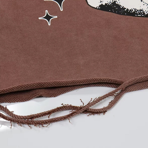 2025 Venta al por mayor último diseño personalizado Logo Unisex recortado sudaderas con cordón Sudadera con capucha inferior recortada sudaderas con capucha hombres - Product Image 4