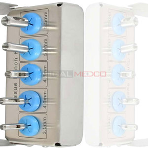 Kit de poinçons pour tissus dentaires, lot de 5 pièces avec support de fraise gratuit, implants chirurgicaux en acier inoxydable de qualité supérieure, instruments médicaux dentaires - Product Image 3