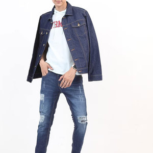 Veste en jean pour hommes faite à la main à bas prix bonne qualité Look classique veste en jean de conception de la demande du client pour les hommes - Product Image 5