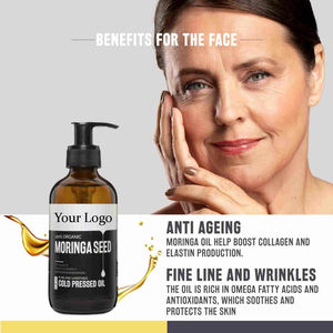 Huile de graines de Moringa oleifera de qualité cosmétique du fabricant huile essentielle de soin capillaire antipelliculaire pressée à froid en vrac - Product Image 2