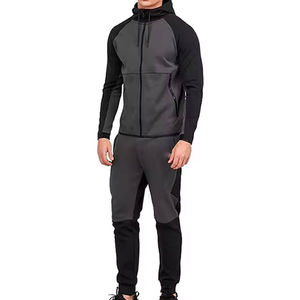 Conjunto Deportivo de Dos Piezas para Hombre, Diseño Moderno, Felpa Técnica para Gimnasio, Fitness, Entrenamiento, Ropa Deportiva, Chándal para Correr en Invierno - Product Image 1