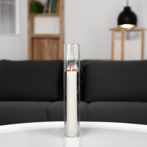 HST2514 - Clear <b>Hurricane</b> <b>Candle</b> Shade Chimney Tube [No Bottom] - 2.5 x 14 - Product Image 2