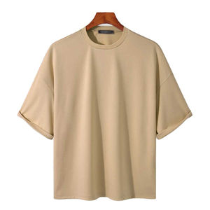 Ensemble t-shirt et short d'été de haute qualité pour hommes 100% coton léger à séchage rapide respirant et impression de logo personnalisée - Product Image 5