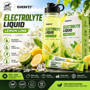 Poudre d'électrolytes alimentaires Elma 1KG Sans sucre ajouté 50 portions Formule d'hydratation et de réapprovisionnement en minéraux Sans OGM Lactosérum pour adultes - Product Image 1