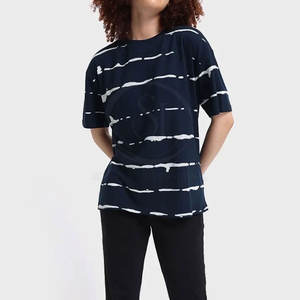 Camisetas de algodón personalizadas para mujer, ropa informal con cuello redondo, ligera, duradera, de talla grande para verano, estampado transpirable - Product Image 4