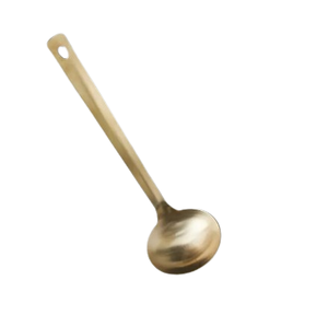 Utensilios de cocina Cuchara para servir Acabado dorado Cucharón para servir de metal Superventas Hotel Hogar Restaurante Utensilios de cocina - Product Image 4