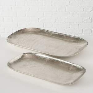 Bandeja DE SERVICIO DE ACERO INOXIDABLE exclusiva, acabado de diseño elegante adecuado para la decoración de regalos de catering de comedor de lujo - Product Image 6