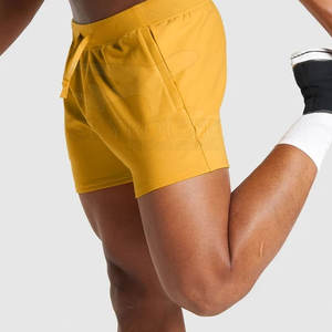 Shorts de sport décontractés pour hommes, de qualité supérieure, respirants, à séchage rapide, en coton, service OEM, vente en gros, bon prix, fermeture à cordon - Product Image 3