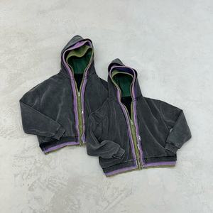 Sudadera con capucha de gradiente lavado Retro de gran tamaño de 350gsm para hombre - Product Image 2