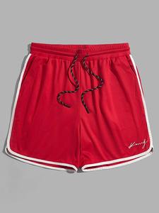 Logo personnalisé short de basket-ball pour hommes dernière conception respirant couleur unie short de jogging en maille - Product Image 3