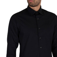 Chemises habillées décontractées intelligentes pour hommes de haute qualité à col montant et manches longues pour l'automne - Couleur unie respirante Fabricant OEM personnalisé