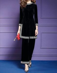 Elegant Designer 2024 Kurta Zari Embroidery Stylish Lace Button Pant Natural Waistline Sequined Beaded for Weddings/Parties - Product Image 1