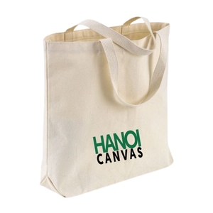 Eco-Friendly Recycled Cotton Canvas Tote <b>Bag</b> Custom Logo Printed <b>Foldable</b> Handled Reusable Shopping or Gift <b>Bag</b> - Product Image 6