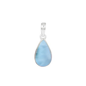Pendentif en pierres précieuses Larimar naturel en argent sterling 925 Pendentif à la mode pour les fêtes de cadeaux de mariage pour femmes hommes. - Product Image 3