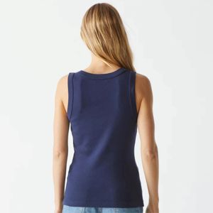 Haut décontracté à encolure dégagée pour femme en mélange de coton doux-parfait pour un usage quotidien, disponible en plusieurs couleurs et tailles - Product Image 4