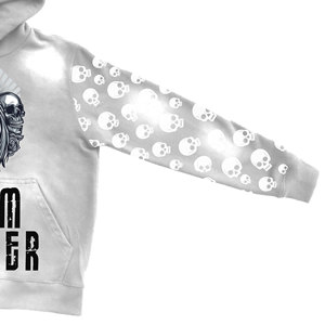 Hoodies zippés oversize en molleton mélangé 100 % coton, effet délavé vintage, collection Hiver 2026, pour hommes, avec logo brodé de haute qualité, OEM - Product Image 4