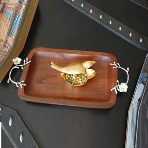 Bandeja de madera rectangular personalizada decorativa de cocina de alta demanda para servir aperitivos utensilios de cocina de madera de la India - Product Image 6