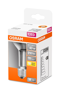 Lampada LED Star R63 E27 2.6W 2700K 210Lm con Riflettore in Cristallo (Osram 4058075125964) - Product Image 2