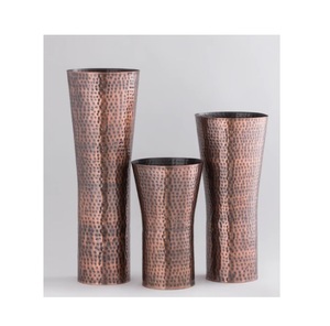 Wholesale Best Quality Customized Decorative Brass <b>Copper</b> Metal Flower <b>Vase</b> Handmade Aluminum with Polish Direct Manufacturer - Product Image 3