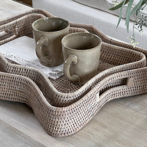 ถาดหวายสานด้วยมือแบบคลาสสิกอุปกรณ์บนโต๊ะอาหารเครื่องดื่มแบบยั่งยืนเครื่องครัวสำหรับตกแต่งบ้าน - Product Image 3