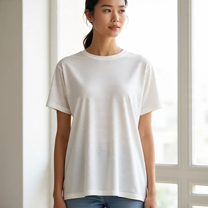 Camisetas básicas de moda informal para mujer, camisetas de polo con cuello redondo para gimnasio, ropa deportiva, camiseta de manga corta para entrenamiento para mujer - Product Image 6