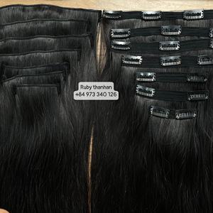 Nouveau Style de Haute Qualité Clip in Thanh An Hair Extensions de Cheveux Humains Extensions de Cheveux Raides - Product Image 1