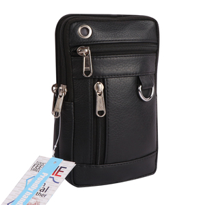 Kit Dopp de cuero PU ecológico de alta calidad, impermeable, de gran capacidad, para hombres, para neceser, cremallera, afeitado de viaje portátil - Product Image 3