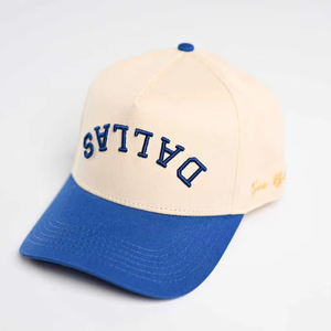 Casquette de baseball à cinq panneaux de luxe, style sport, logo personnalisé, broderie, image, 100% polyester, réglable - Product Image 1