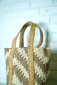 Bolso Tote de Yute Tejido Estilo Bohemio para Mujer, Diseño Sólido, Abierto, Ecológico, para Playa, Uso Diario, Todas las Temporadas - Product Image 2