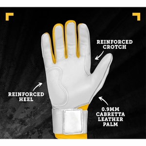 Nouveau Vente de Gros Gants de Frappeur de Baseball pour Hommes et Logo Personnalisé Meilleur Design Gants de Baseball en Cuir - Product Image 6