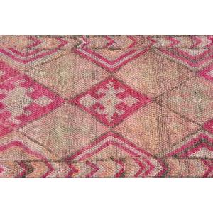 พรมวินเทจ Herki ขนาด 2.1x12.1 ฟุต พรมตุรกี พรมขนสัตว์ลายดอกไม้สีแดง - Product Image 5