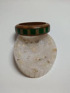 Combinación de puños de joyería de resina de madera con diseño personalizado en cualquier color - Product Image 2