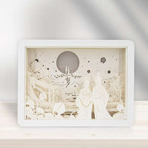 Caja de Joyería de Papel Tallado con Luz y Sombra, con Luces de Ambiente 3D, Regalo Festivo, Venta al por Mayor - Product Image 5