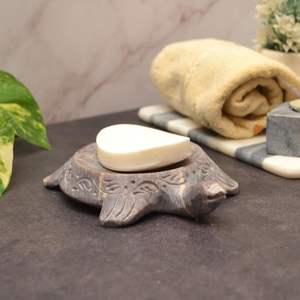 Distributeur de savon de salle de bain en résine antirouille, aspect marbre, accessoire de bain de luxe - Product Image 4