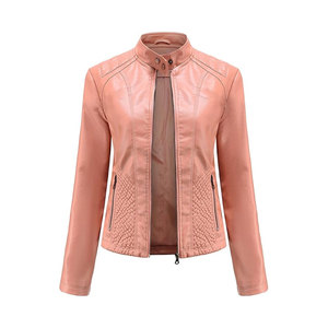 Chaqueta de cuero para mujer superventas logotipo personalizado precio de fábrica ropa larga de invierno chaqueta de cuero para mujer - Product Image 1