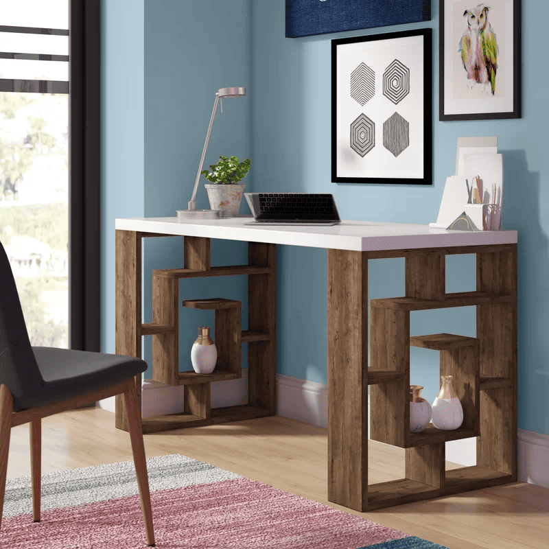 สีน้ำตาล/สีขาว