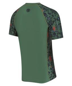 เสื้อแรชการ์ดแขนสั้นระบายอากาศสำหรับผู้ชาย พร้อมขอบยางด้านในเพื่อการยึดติดอย่างแน่นหนา ป้องกันรังสียูวี UPF50+ - Product Image 4